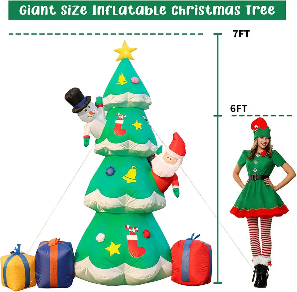 Model Pohon Natal Tiup Raksasa - Outdoor Lighting Effects ulasan dan harga