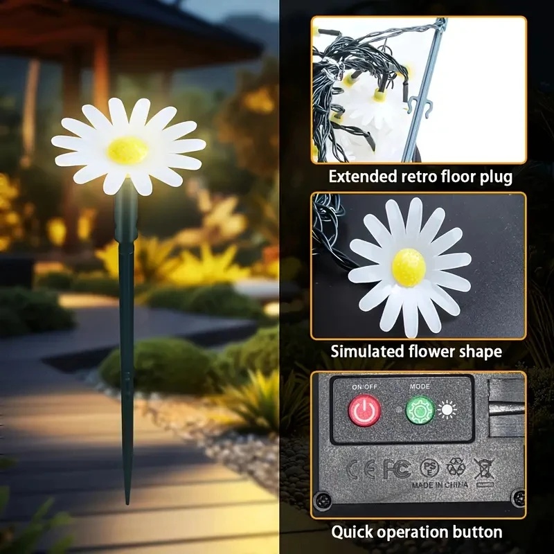 Lampu Taman Bunga Daisy Tenaga - Outdoor Lighting Pathway ulasan dan harga