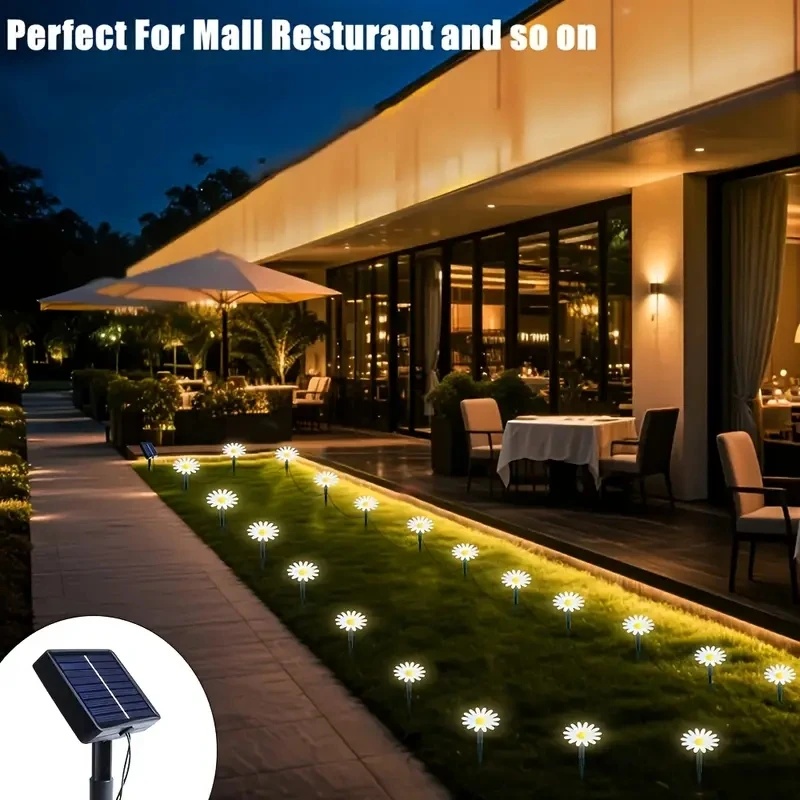 Lampu Taman Bunga Daisy Tenaga - Outdoor Lighting Pathway ulasan dan harga