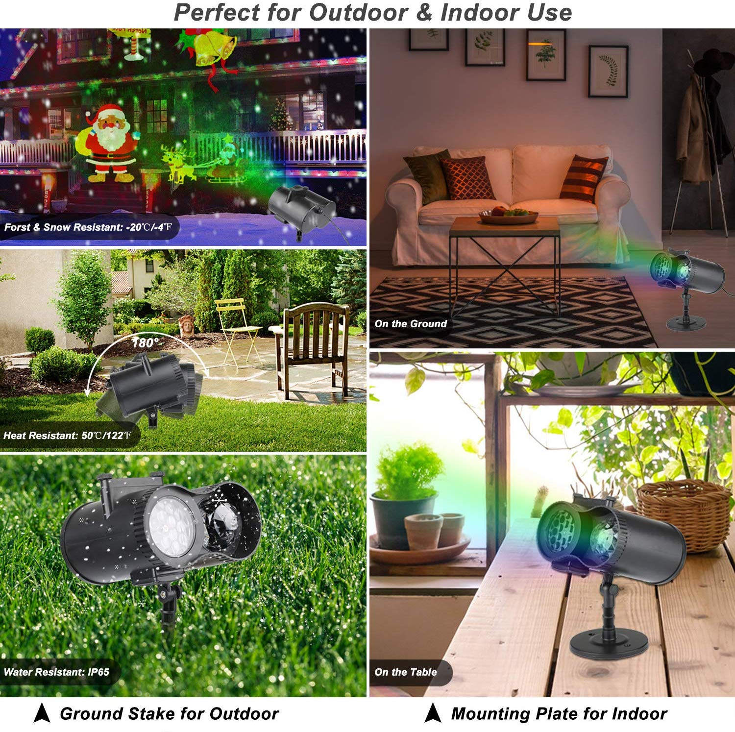 Lampu Proyektor LED Natal untu - Outdoor Lighting Uk ulasan dan harga