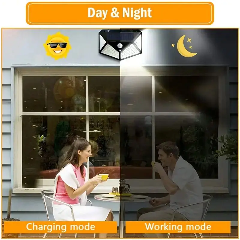 Lampu Taman Tenaga Surya 100LE - Outdoor Lighting Waterproof ulasan dan harga
