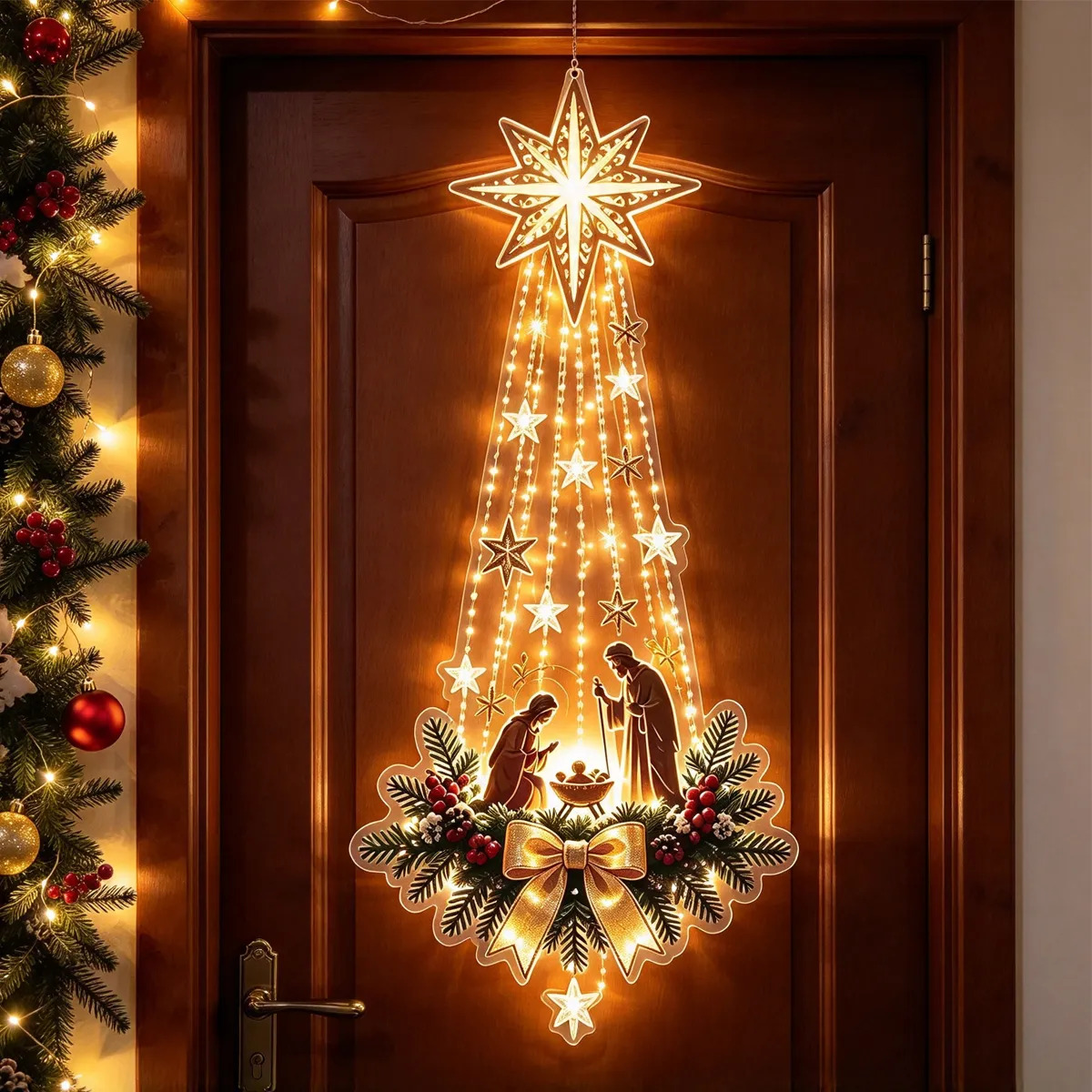 1 buah Hiasan Gantung Pintu Na - Outdoor Lighting Effects ulasan dan harga